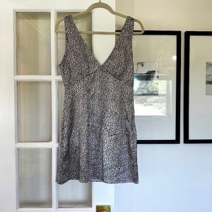 VRG GRL Leopard Print Mini Dress